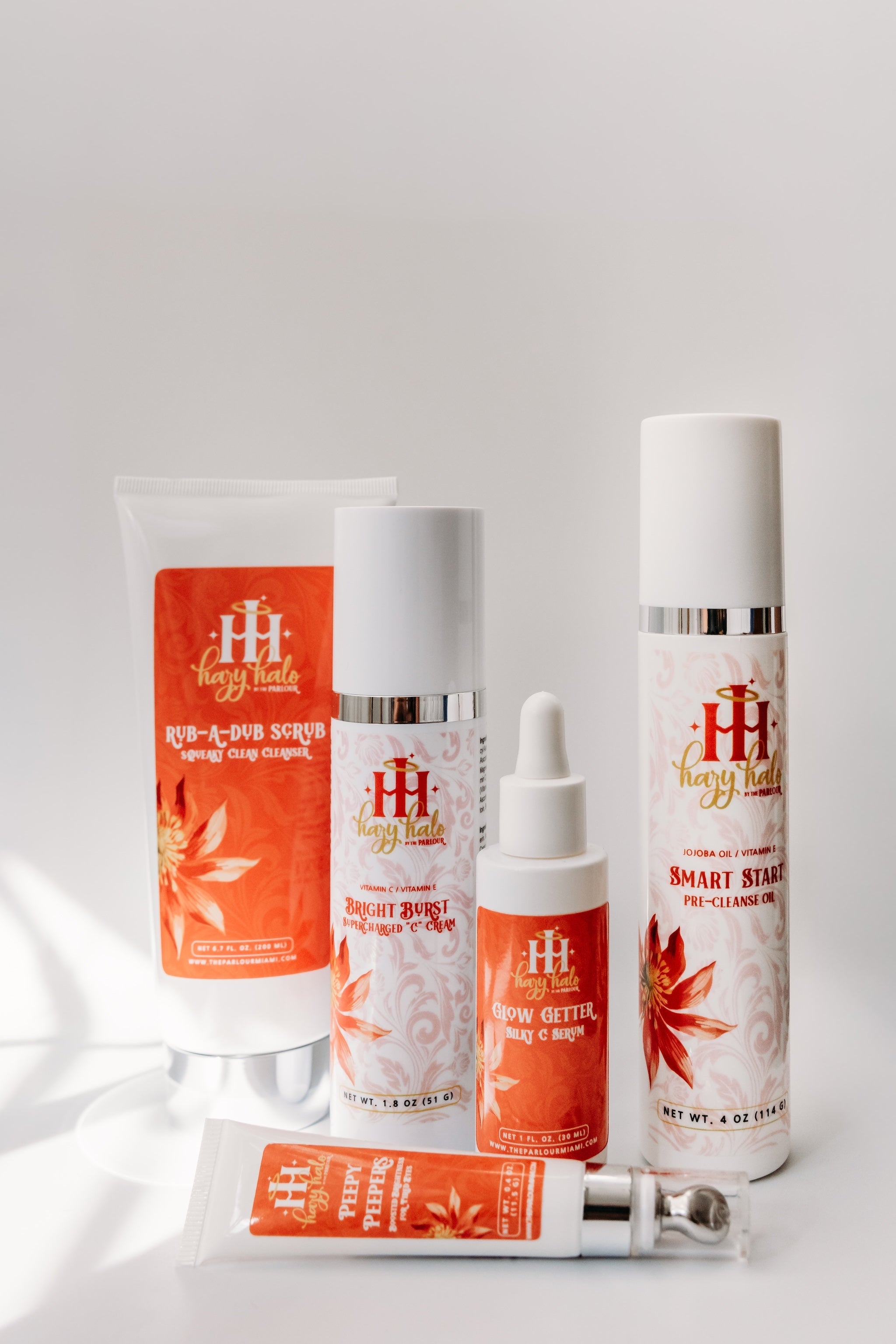 Vitamin C brightening skincare collection for glowing, radiant skin.