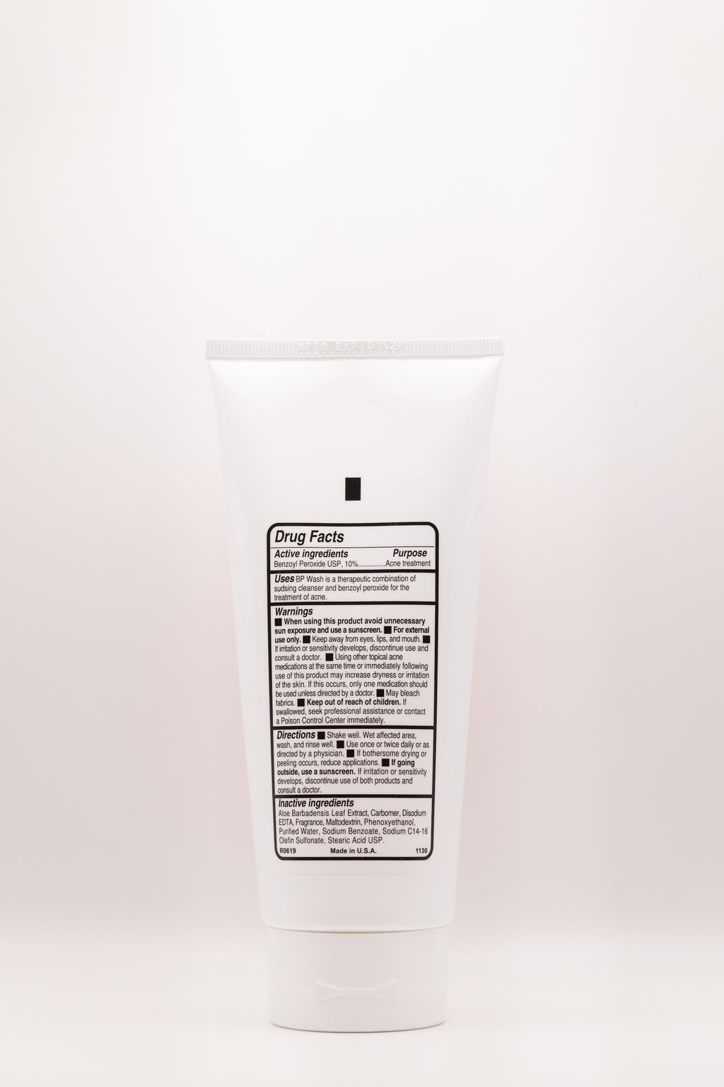 Back view of Acne Annihilator cleanser by The Parlour Miami, a powerful cleanser for stubborn breakouts and acne-prone skin