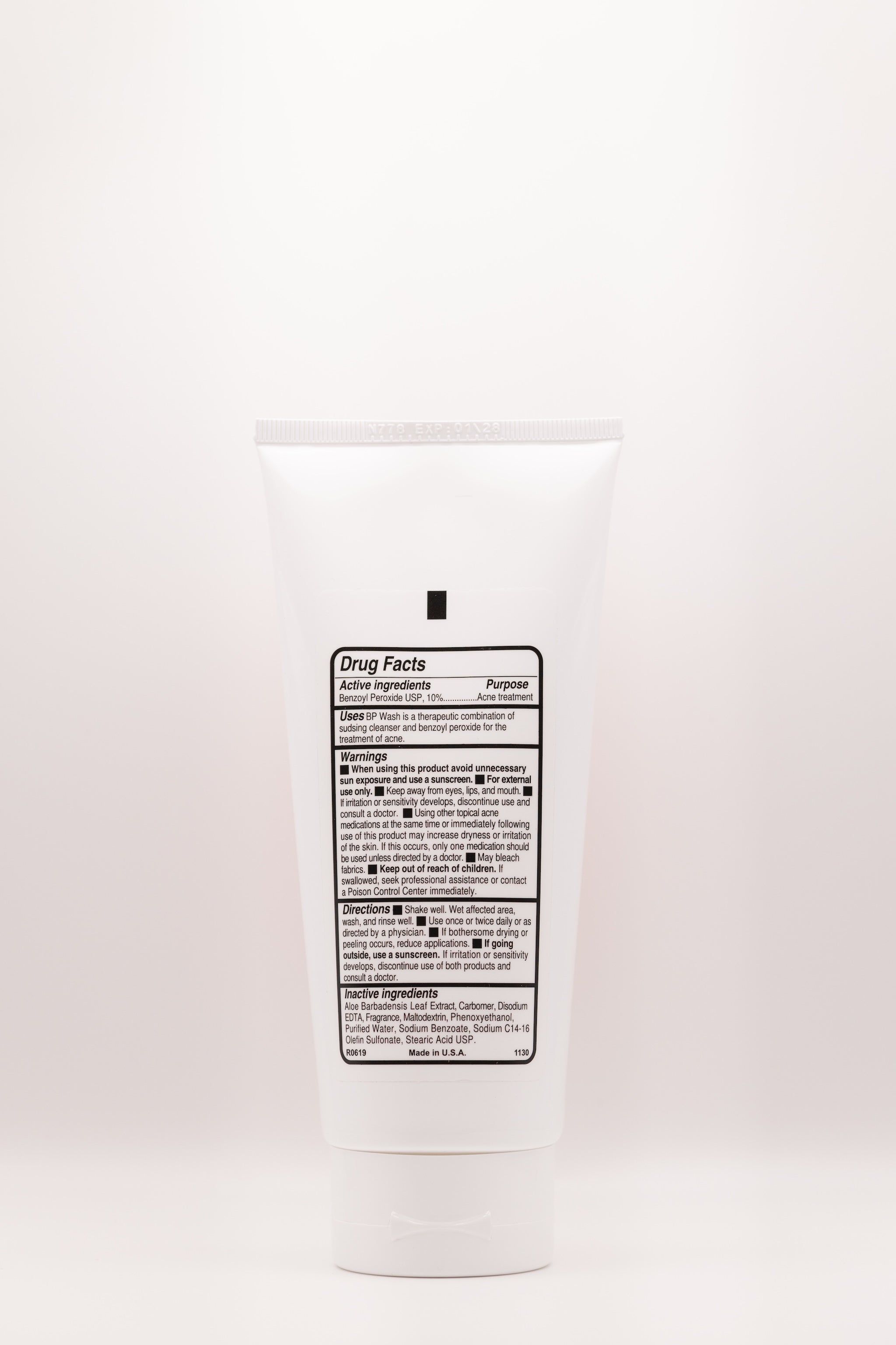 Back view of Acne Annihilator cleanser by The Parlour Miami, a powerful cleanser for stubborn breakouts and acne-prone skin