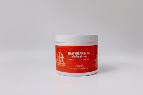 Blackhead Blitz Blemish Banish Pads by The Parlour featuring salicylic acid treatment pads for clearing blackheads, unclogging pores, and improving breakout-prone skin