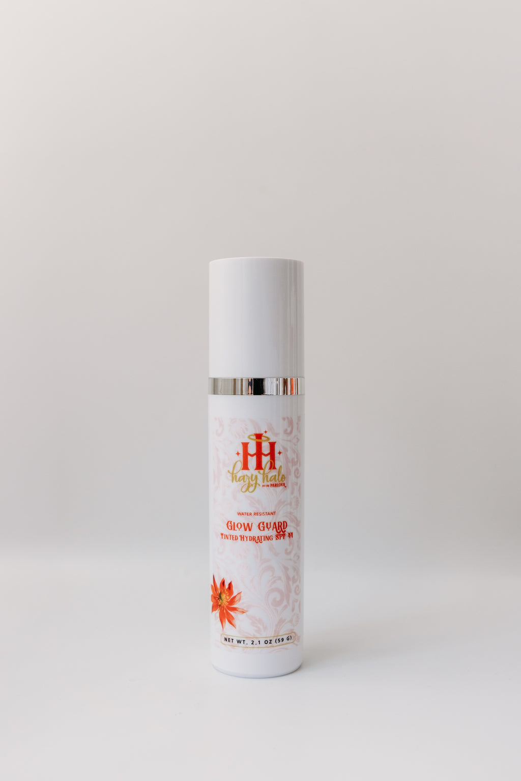 Glow Guard Tinted Hydrating SPF 44 by The Parlour featuring mineral sun protection with zinc oxide, lightweight hydration, and a radiant tinted finish for daily wear.