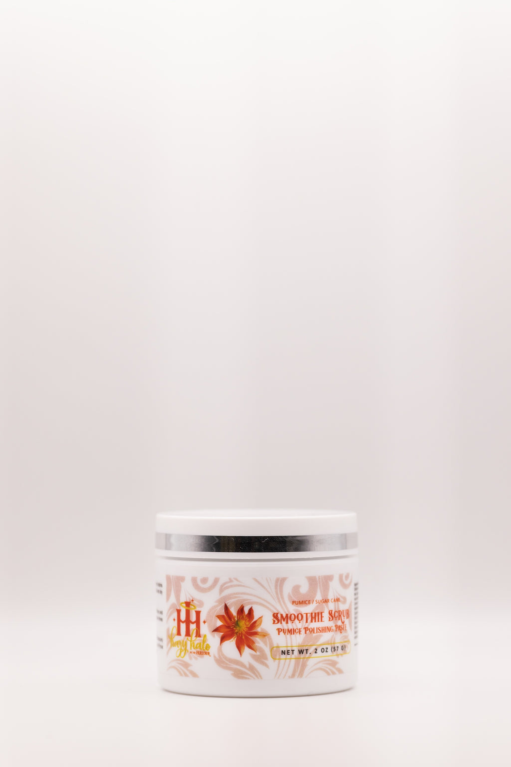Front view of Smoothie Scrub exfoliating cleanser by The Parlour Miami for hydrating, brightening, and smoothing dull skin texture