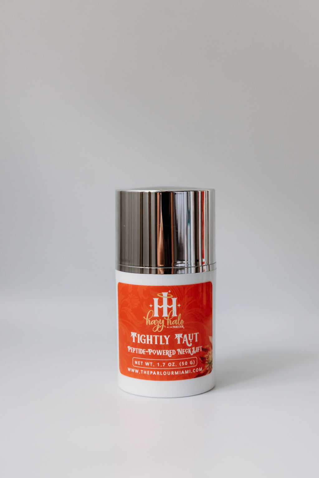 Tightly Taut Peptide-Powered Neck Lift by The Parlour for firming the neck and jawline, improving skin elasticity, and reducing the appearance of crepey skin and fine lines.